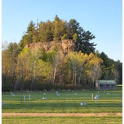Beautiful scenery at Howling Hills Campground near Wisconsin Dells, WI
