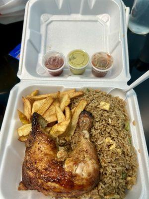 Mostrito Chaufa with chkn and fries It was absolutely delicious