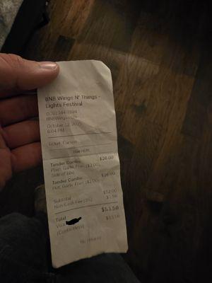 Extremely overpriced food.