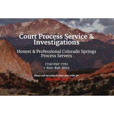 Court Process Service & Investigations