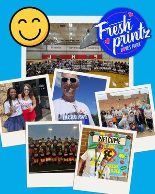 Our Customers love to show their Fresh Printz Swag!