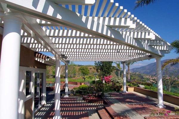 Lattice Patio Cover from one of our jobs located in Anaheim Hills.