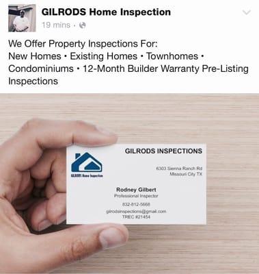 Gilrods Home Inspection
