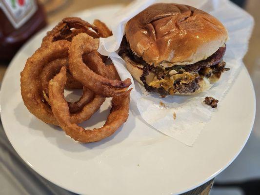 January 2025 - tasty onion rings and burger