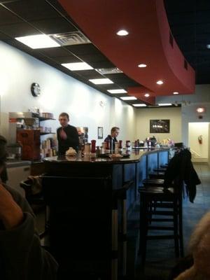 The counter at Cafe Chorba