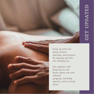 Join our mailing list!