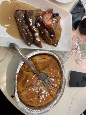 French Toast, Crescent Served Pie Creamy