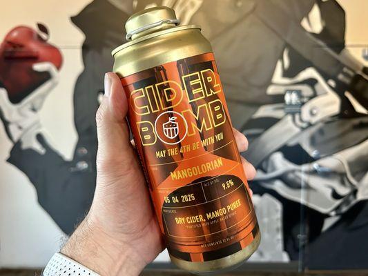 Cider Bomb Mangolorian for Star Wars Day