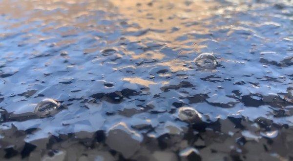 Bubbles in the top coat