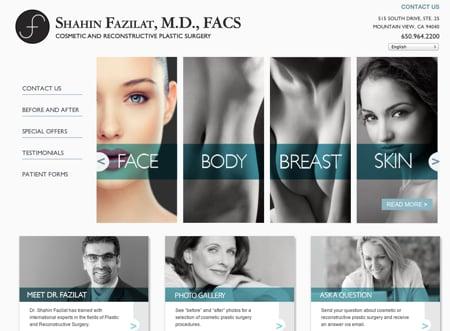 I wrote and managed this 66-page website with SEO for a plastic surgeon in the SF Peninsula.