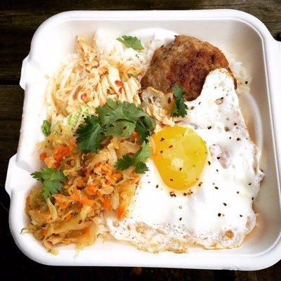 Korean breakfast combo at Broad Ripple farmers market
