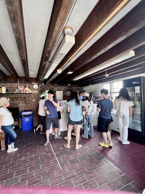 Courageous sailing occupies one small room..: Conveniently right next to the dock