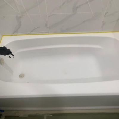 Bathtub refinishing before