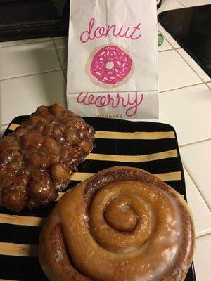 Apple Fritter & Cinnamon Roll- Outstanding!
