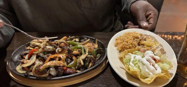 Texas fajitas