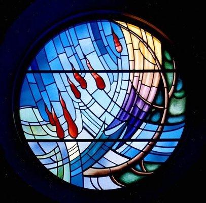 Look for the Stainglass windows here this is a beautiful church.