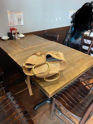 Where we were sat, just to show proximity