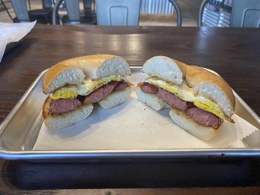 Kielbasa Egg & Cheese Sandwich