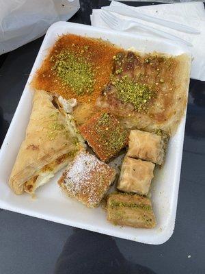 Nice selection of sweets. Kunefe was delicious!