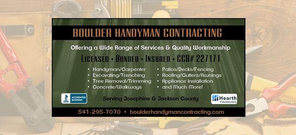 Boulder Handyman Contracting