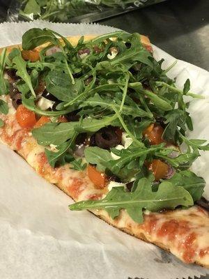 New York Pizza Slice,vegetarian paradise slice the best !! And all pizzas too.