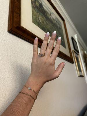 French ombré gel manicure
