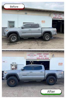 New tires and wheels make all the difference. Call us today to inquire wheels and tires!