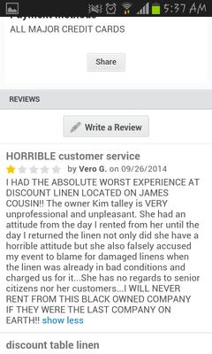 Discount Table Linen Rental