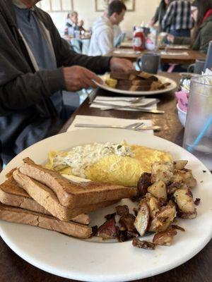 Cheese omelette Swiss