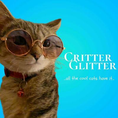 My cat Muse (Mews) knows great fashion when he sees it! Have a sparkling day, the Critter Glitter way!