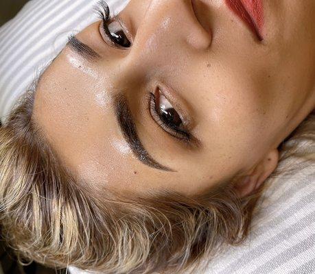 After! Semi permanent powder brow!