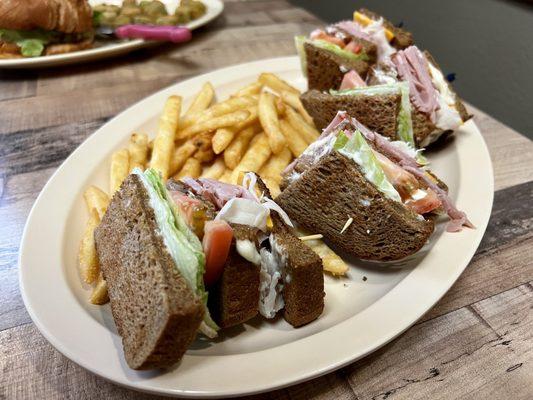 Ham & Turkey Club Sandwich