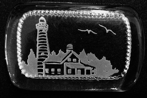 Blue Heron Glass Etching