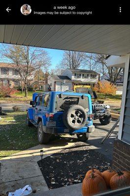 Lisa drove her vehicle on our lawn, damaging it, and parked there. She never asked if she could do this, she just did it.