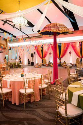 Bay Area Indian Wedding Decorations - Pre-Wedding Sangeet decor in Milpitas