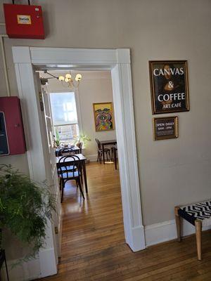 The entrance to the very unique Café.