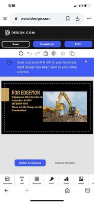 My business card