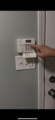 Ed taking his time to show us how to set the alarm! So informative and patient!