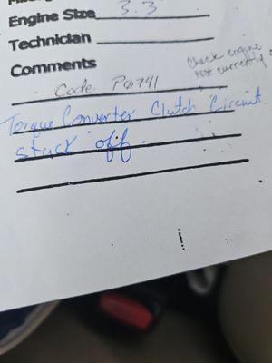 Their findings bit weren't  sure cause they didn't take the  transmission apart and test.