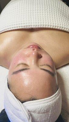 post facial glow with Natalie