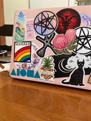 Found a great place for my ALOHA decal on my laptop.