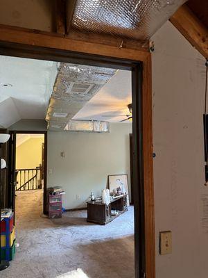 We tackled a full HVAC installation & added in additional duct work!