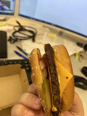 This is supposed to be a Quarter Pounder with Cheese...