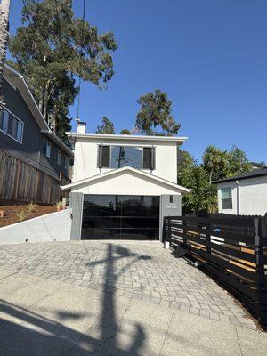 Custom, Full Glass, Frameless, Garage Door Gave This Home A Complete Facelift !