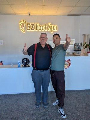 EZ Foot Spa. Great Massage with Jason