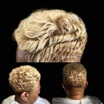 Wrap and curl on relaxer free