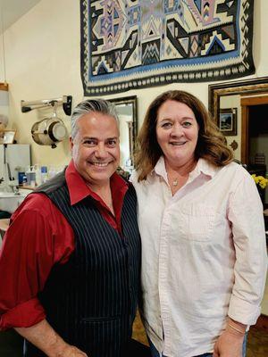 Epic stylist, Jason & one happy customer!