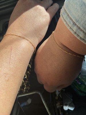 Thank you Taylor you did an amazing job!!! Love our new forever bracelet