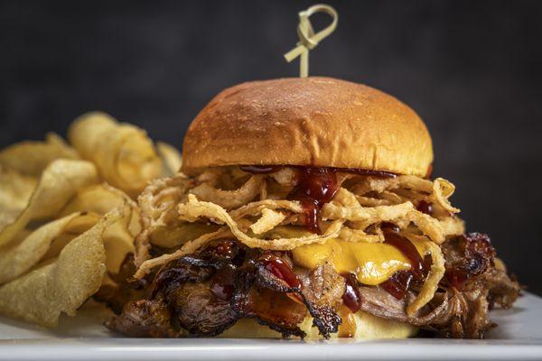 Smoked BBQ Brisket Sandwich