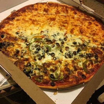 This pizza is so good